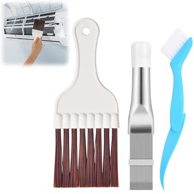 Lamellenkamm-Set, 3-teilig, Kondensatorreinigung, Trocknerbürste