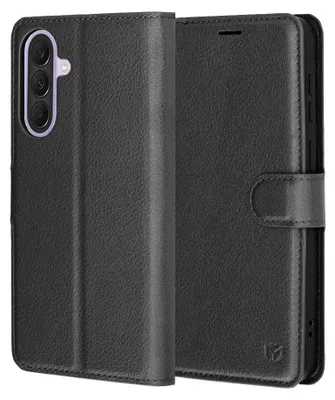 Produktbild von Techsuit – Leather-Folio-Hülle für Samsung Galaxy A57 5G – schwarz