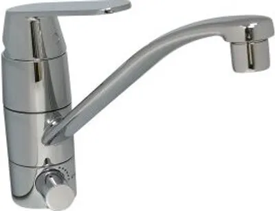 Produktbild von Grohe Eurosmart Cosmopolitan Spültischbatterie flacher Auslauf mit Absperrventil chrom - 31161000