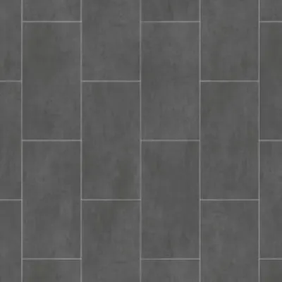 A seamless pattern of dark gray tiles with light gray grout lines.