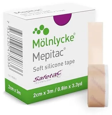 Zdjęcie produktu dla Taśma silikonowa mepitac opatrunkowa do ran 2 cm x 3
