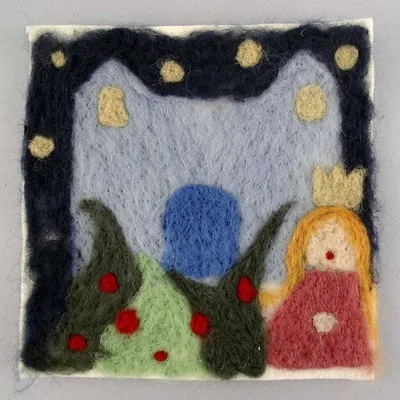 Immagine prodotto di Feltro artigianale bianco, 45 cm x 1,5 mm x 5 m, 180-200 g, rotolo