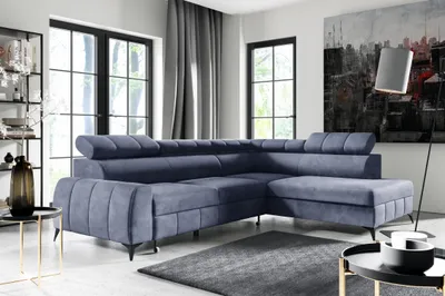 Obrázek produktu pro FurMeb24 ECKSOFA LONDON prav bok - 274 x 203 cm monolit 97 - s funkc­ spnku a lkovou sk­n­