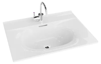 Produktbild von LAVITA Waschbecken Kolorado 61x46,5x17 cm Weiß glänzend