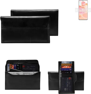 Produktbild von K-S-Trade Handy Hülle kompatibel mit ZTE Blade V40 Pro Schutz Hülle Tasche Schutz Case Handytasche Kunstleder schwarz, 1x