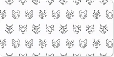 Produktbild von MuchoWow® Mauspad Mousepad Fuchs - Muster - Formen 60x30 cm - Mousepads - Maus Mat - Pad - Mausunterlage - Nachhaltig