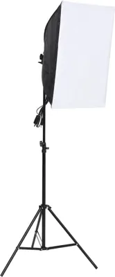 Produktbild von vidaXL Fotostudio-Beleuchtung-Set mit Hintergründen und Softboxen