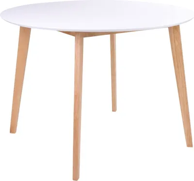 Produktbild von Voos Esszimmertisch Ø105 cm in weiss und natur.