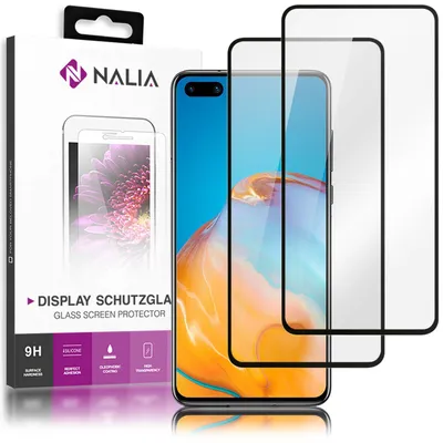 Obrázok produktu pre NALIA 2x ochranné sklo pre Huawei P40, 9H Full Cover fólia na displej mobilného telefónu