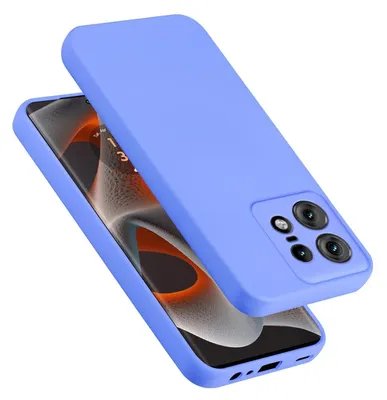 A purple phone case is shown on a white background, with a smartphone partially visible underneath.