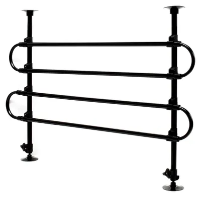 Produktbild von Hundegitter für das Auto, 60-117 cm hoch, 82-140 cm breit, stufenlos verstellbar, universell einsetzbares Trenngitter für den Kofferraum