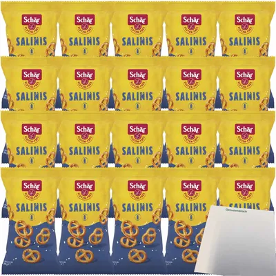 Produktbild von Schär Salinis glutenfrei VPE (20x60g Packung) + usy Block