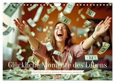 Produktbild von Glückliche Momente des Lebens (Wandkalender 2027 DIN A4 quer), CALVENDO Monatskalender