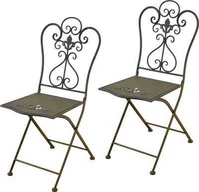 Produktbild von Gartenstuhl 2er Set Lily Braun