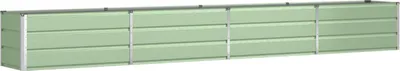 Produktbild von vidaXL Pflanzkübel Pastellgrün 385 x 50 x 45 cm Verzinkter Stahl