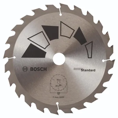 Produktbild von Bosch Kreissägeblatt STANDARD D= 184 mm, Bohrung= 20 mm, Z= 24