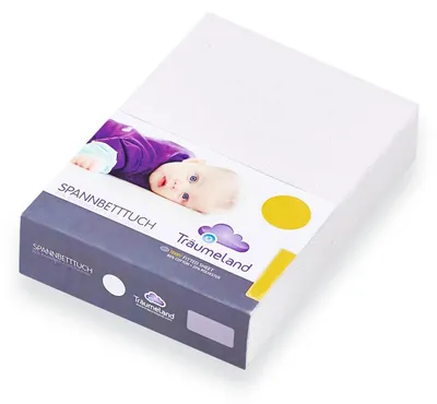Produktbild von Träumeland Spannbetttuch für Beistellbettmatratze Jersey weiß 50x100