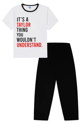 Imagen del producto de Conjunto de pijama para mujer de ThePyjamaFactory con la inscripción "It's a Taylor Thing, You..."