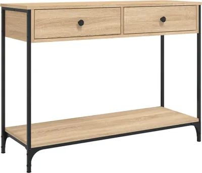 Obrázek produktu pro vidaXL Konzolový stolek Sonoma dub 100x34,5x75 cm výrobek ze dřeva
