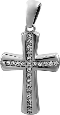 Produktbild von SilberDream Ketten Anhänger Damen Kreuz 925 Silber Zirkonia Halsschmuck D2SDH425W