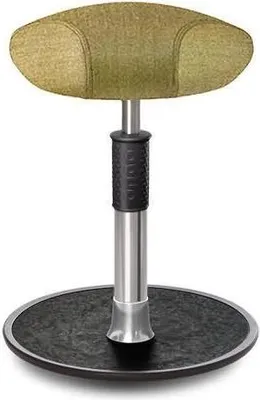 Produktbild von Sitz- Stehhocker Free Regular Triangel Camira Rivet Senfgelb Chrom /schwarz.
