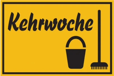 Produktbild von Dreifke® Hinweisschild, Kehrwoche, 200x300mm, Kunststoff, PVC 1 Stk.