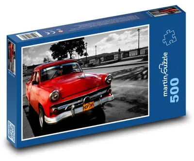 Obrázek produktu pro Puzzle 500 Červené auto na ulici - martinpuzzle