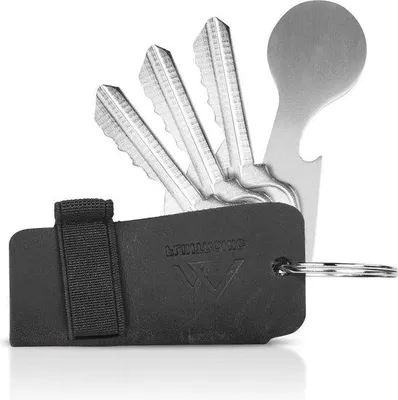 Produktbild von Praktischer Leder-Schlüsselhalter mit Flaschenöffner