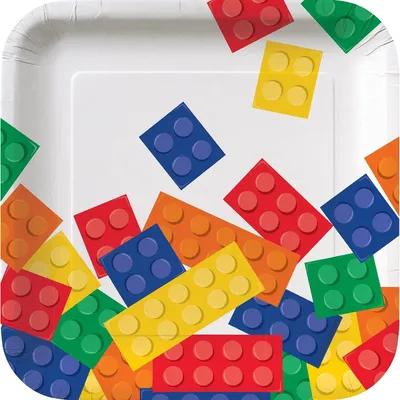 Produktbild von Quadratische Pappteller, 8 Stück, 7,