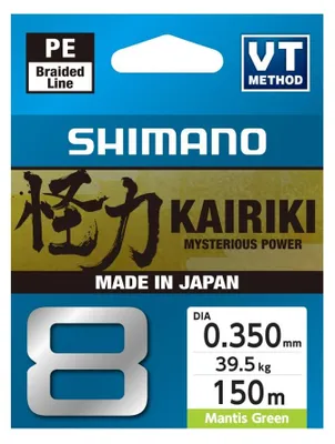 Produktbild von Shimano Kairiki 8 150m Mantis Green 0,350mm/39,5kg