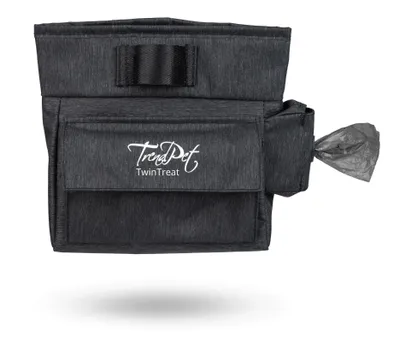 Produktbild von TrendPet TwinTreat Leckerchentasche, Einhändig zu Öffnen., Praktisch fürs Training, Spaziergänge, Gassirunde und sogar Reiten