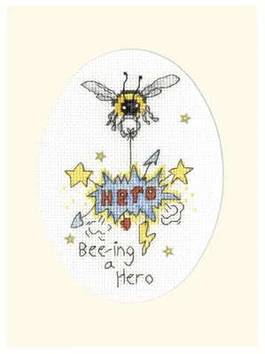 Produktbild von Bothy Threads Kreuzstich Set mit Zählmuster Bee-ing A Hero