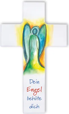 Produktbild von FRITZ COX Kinderkreuz 'Ein Engel behüte Dich' 20cm weiß