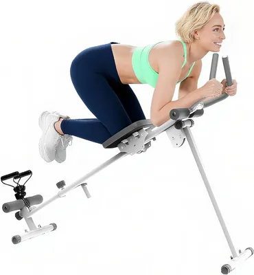 Imagen del producto de Máquina de remo multifuncional 4 en 1, con prensa de piernas y plataforma abdominal, plegable