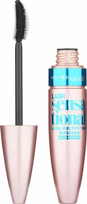Produktbild von Maybelline Lash Sensational - Black waterproof - Mascara, Schwarz, Waterproof, Very Black, Definition, Verlängerung, Volumengebend, Frauen, Definiert