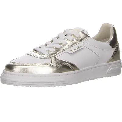 Produktbild von Tamaris Sporthalbschuhe Formsohle modisch in weiss/weiss kombi, Gr. 39