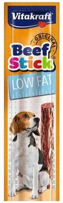 Zdjęcie produktu dla Vitakraft Beef Stick Low Fat, Przekąski, Pies, Dorosły, Wołowina, 12 g, Bez cukru