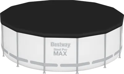 Produktbild von Bestway® PVC-Abdeckplane Ø 427 cm, schwarz, rund