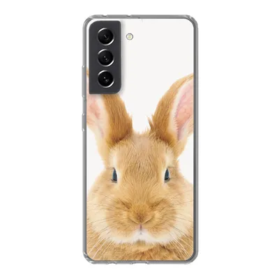 Produktbild von MuchoWow® Handyhülle Schutzhülle Hülle für Samsung Galaxy S21 FE Kinder - Kaninchen - Kind - Mädchen - Jungen Silikon Softcase Handy Hülle - Mobiltelefonhülle