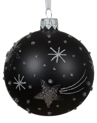 Productafbeelding van Kerstbal glas d8 cm zilver R Decoris