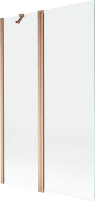 Immagine prodotto di Mexen Mist paravento da bagno a 2 ante 110 x 150 cm, trasparente, rame spazzolato - 8A9-110-011-65-00