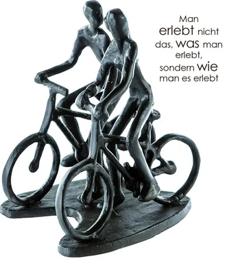 Produktbild von Casablanca by Gilde Dekofigur Design Skulptur Rad Tour brüniert H. 13 cm,74781