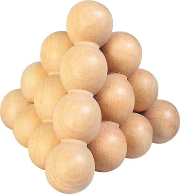 Zdjęcie produktu dla goki HS002 Puzzle, Piramida kulkowa, naturalne