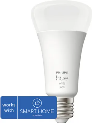 Produktbild von Philips Hue White E27 - Smarte Lampe A67 - 1600, Intelligentes Leuchtmittel, Bluetooth/Zigbee, Weiß, LED, E27, A67