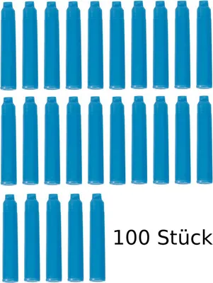 Produktbild von 100 Füllerpatronen / Tintenpatronen / Farbe: türkis