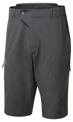 Kurze Hose, wasserabweisend, mit Reißverschlusstasche, Schwarz