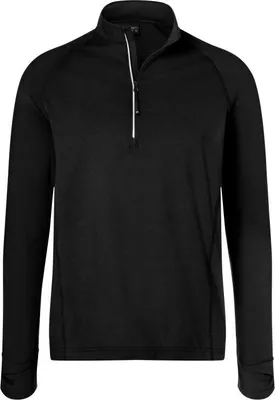 Produktbild von Men's Sports Shirt Half-Zip black, Gr. 3XL