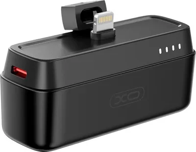 Produktbild von XO powerbank mini PR244 20W 5000 mAh mit Lightning Anschluss schwarz