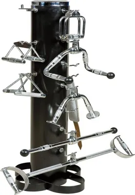 Produktbild von Sporttrend 24® Seilzuggriffständer für 20 Kabelzuggriffe, Ablage für Seilzuggriffe Rack
