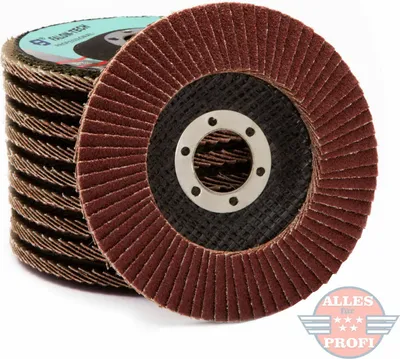 Produktbild von Fächerscheiben Lamellenscheiben Schleifscheiben 10 Stk. 125 (LAM-125mm-40K)